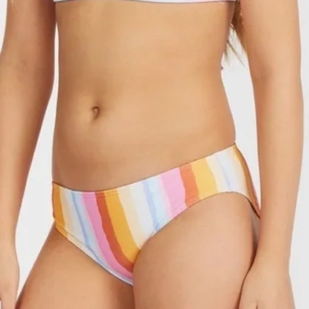 New Billabong Girls Rising Sun Bikini Bottoms Size 7